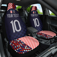 Custom Croatia Football Go Checkered Ones Car Seat Cover