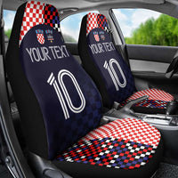 Custom Croatia Football Go Checkered Ones Car Seat Cover