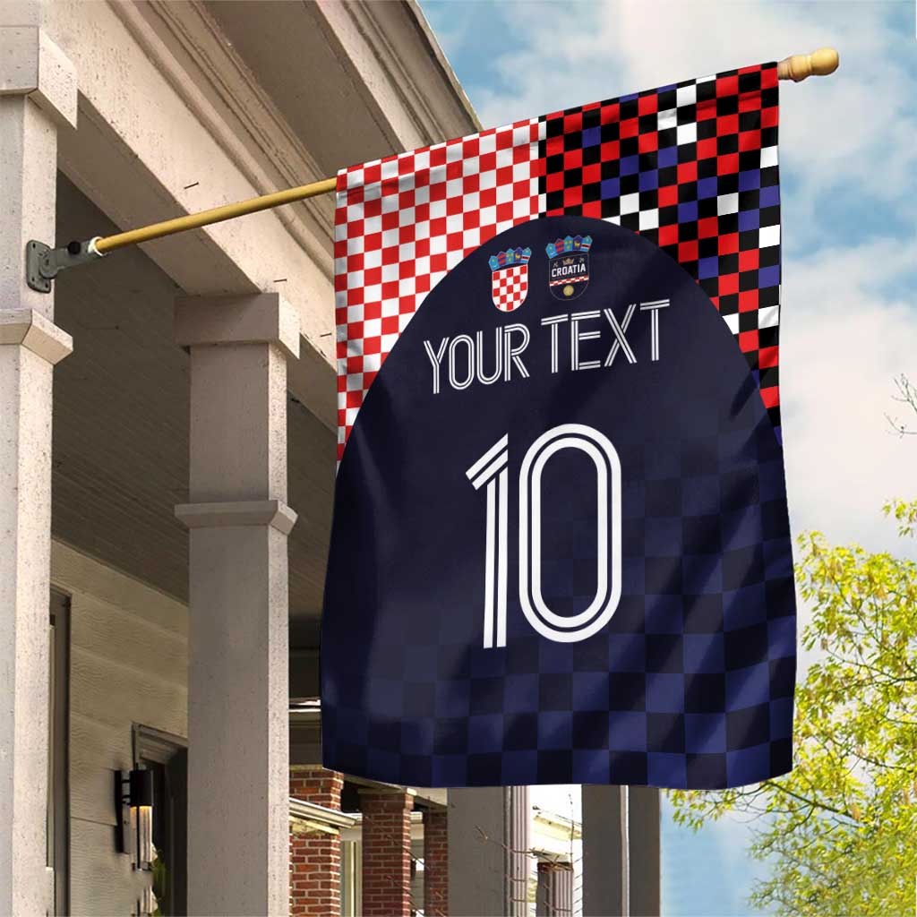 Custom Croatia Football Go Checkered Ones Garden Flag