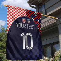 Custom Croatia Football Go Checkered Ones Garden Flag