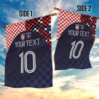 Custom Croatia Football Go Checkered Ones Garden Flag