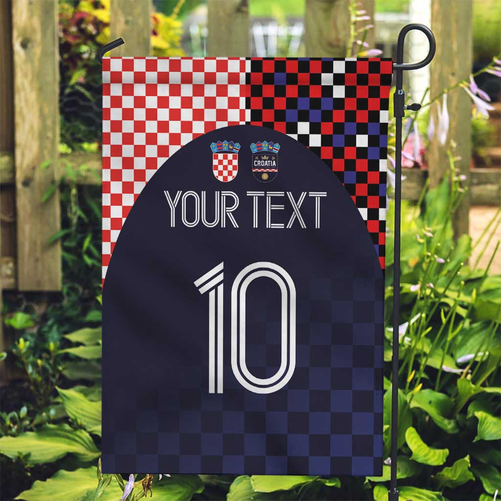 Custom Croatia Football Go Checkered Ones Garden Flag