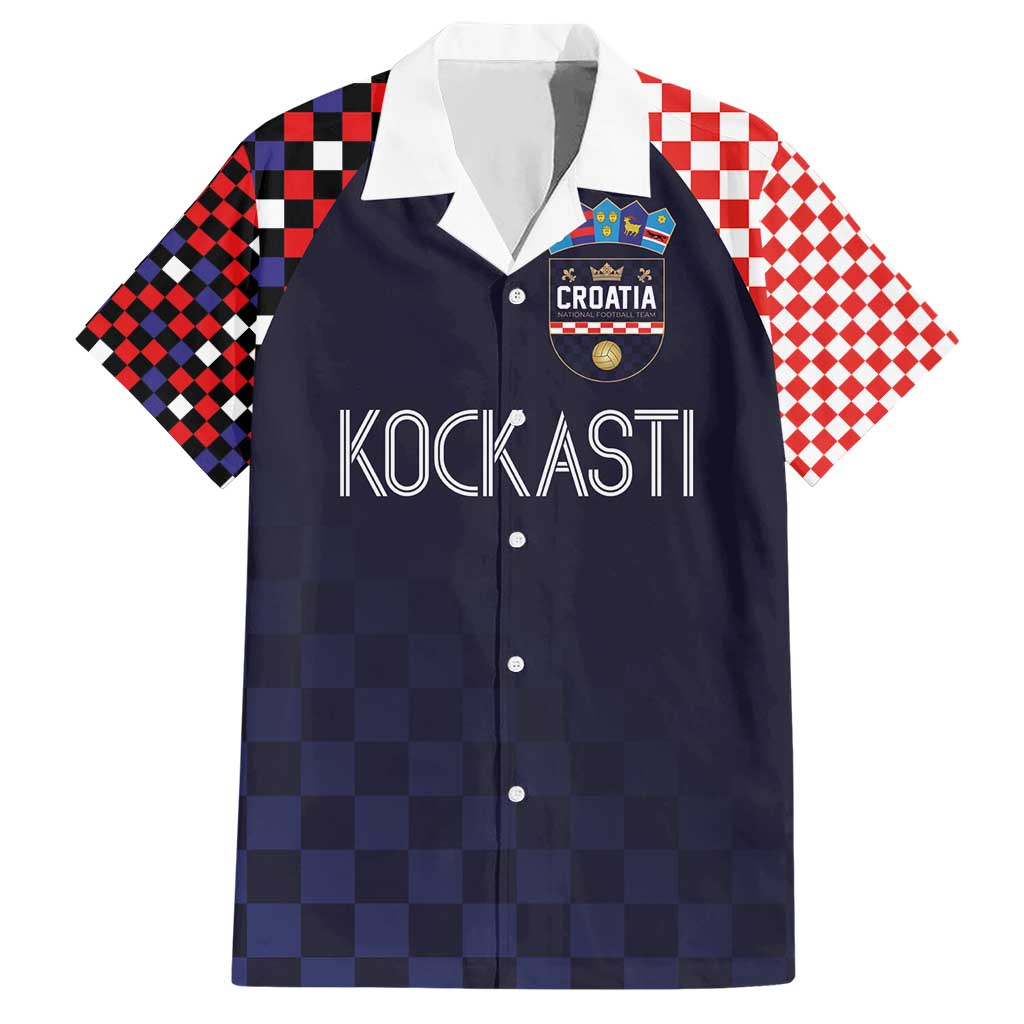 Custom Croatia Football Go Checkered Ones Hawaiian Shirt