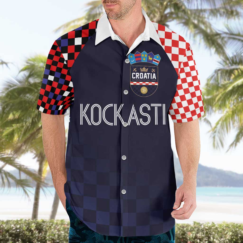 Custom Croatia Football Go Checkered Ones Hawaiian Shirt