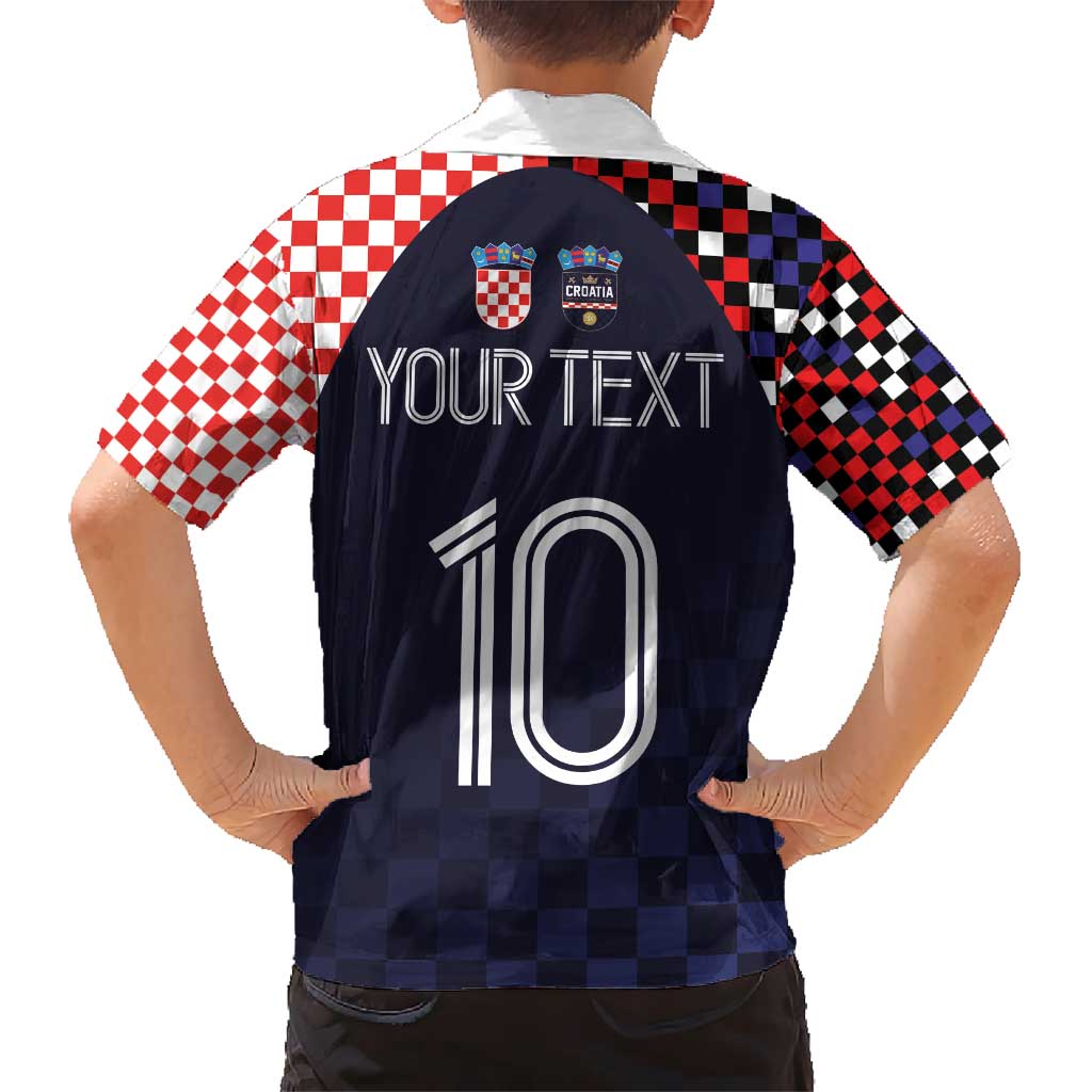 Custom Croatia Football Go Checkered Ones Hawaiian Shirt