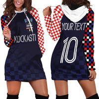 Custom Croatia Football Go Checkered Ones Hoodie Dress