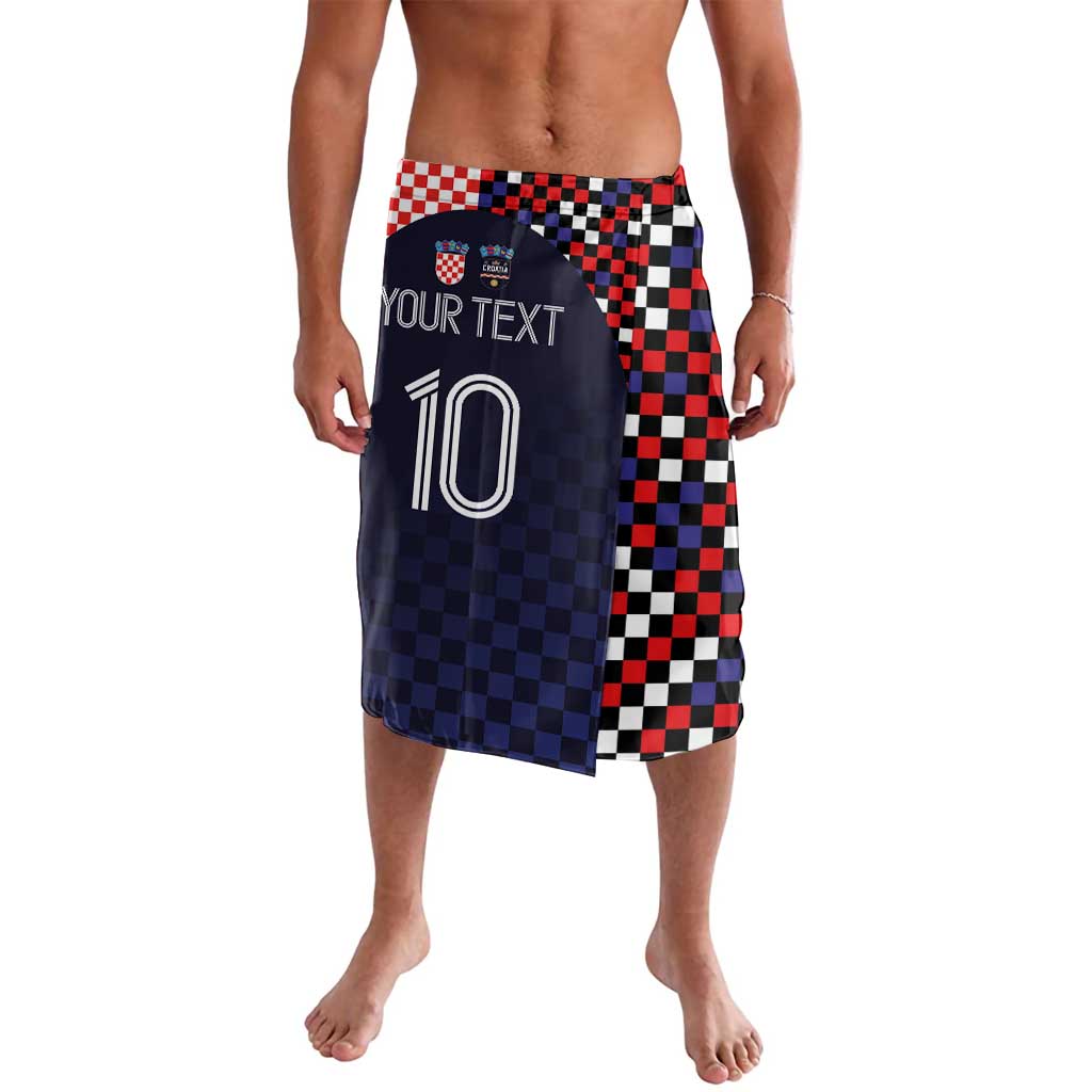 Custom Croatia Football Go Checkered Ones Lavalava
