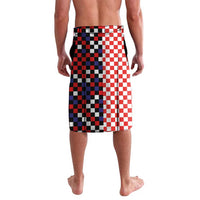 Custom Croatia Football Go Checkered Ones Lavalava