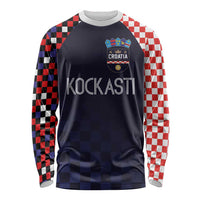 Custom Croatia Football Go Checkered Ones Long Sleeve Shirt