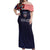 Custom Croatia Football Go Checkered Ones Off Shoulder Maxi Dress
