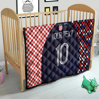 Custom Croatia Football Go Checkered Ones Quilt - Wonder Print Shop