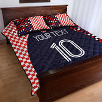 Custom Croatia Football Go Checkered Ones Quilt Bed Set - Wonder Print Shop
