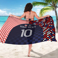 Custom Croatia Football Go Checkered Ones Sarong - Wonder Print Shop