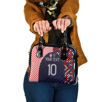 Custom Croatia Football Go Checkered Ones Shoulder Handbag - Wonder Print Shop