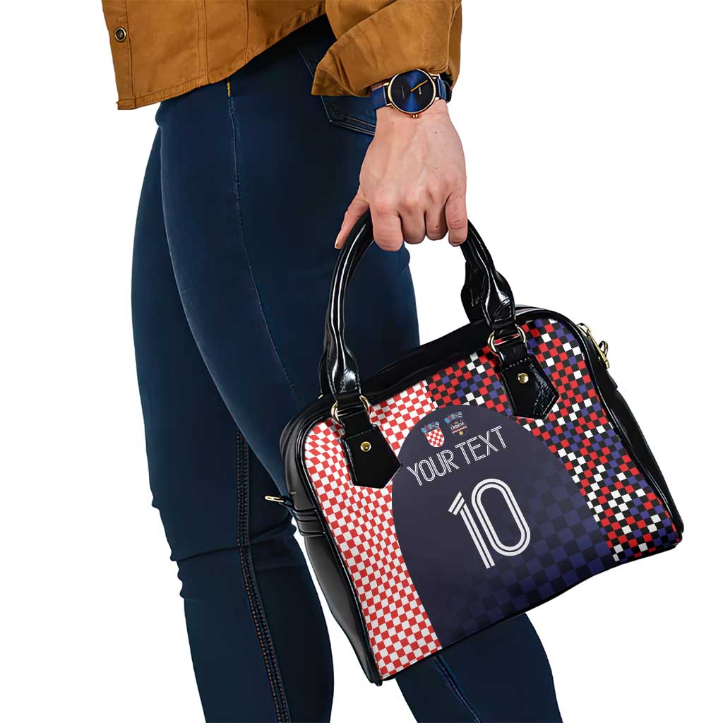 Custom Croatia Football Go Checkered Ones Shoulder Handbag - Wonder Print Shop