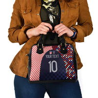 Custom Croatia Football Go Checkered Ones Shoulder Handbag - Wonder Print Shop