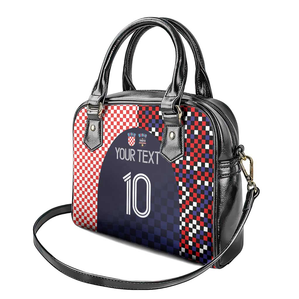 Custom Croatia Football Go Checkered Ones Shoulder Handbag - Wonder Print Shop