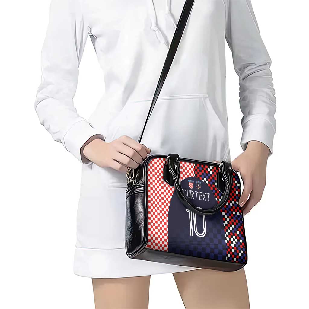 Custom Croatia Football Go Checkered Ones Shoulder Handbag - Wonder Print Shop