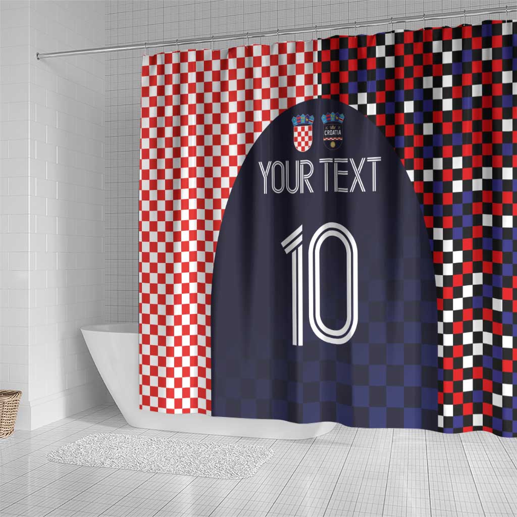 Custom Croatia Football Go Checkered Ones Shower Curtain - Wonder Print Shop