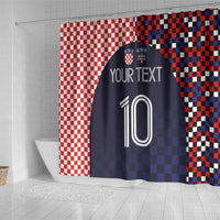 Custom Croatia Football Go Checkered Ones Shower Curtain - Wonder Print Shop