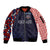 Custom Croatia Football Go Checkered Ones Sleeve Zip Bomber Jacket - Wonder Print Shop