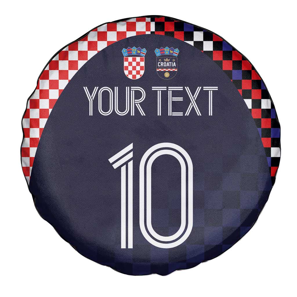 Custom Croatia Football Go Checkered Ones Spare Tire Cover - Wonder Print Shop