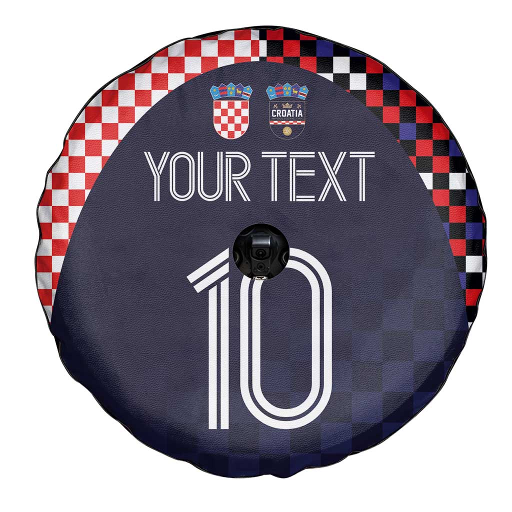 Custom Croatia Football Go Checkered Ones Spare Tire Cover - Wonder Print Shop