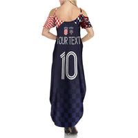 Custom Croatia Football Go Checkered Ones Summer Maxi Dress - Wonder Print Shop