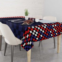 Custom Croatia Football Go Checkered Ones Tablecloth - Wonder Print Shop