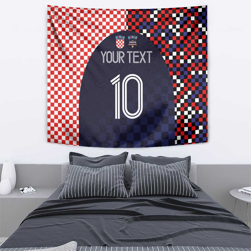 Custom Croatia Football Go Checkered Ones Tapestry - Wonder Print Shop