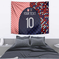 Custom Croatia Football Go Checkered Ones Tapestry - Wonder Print Shop
