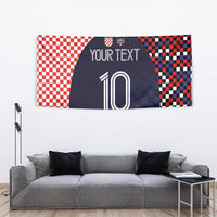 Custom Croatia Football Go Checkered Ones Tapestry - Wonder Print Shop