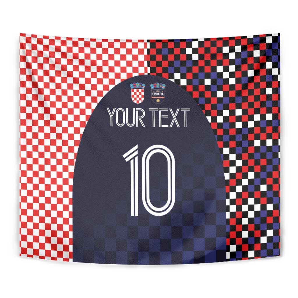 Custom Croatia Football Go Checkered Ones Tapestry - Wonder Print Shop