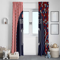 Custom Croatia Football Go Checkered Ones Window Curtain - Wonder Print Shop