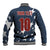 Custom United States Soccer Baseball Jacket Retro 1994 Denim Style