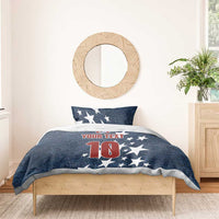 Custom United States Soccer Bedding Set Retro 1994 Denim Style