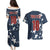 Custom United States Soccer Couples Matching Puletasi and Hawaiian Shirt Retro 1994 Denim Style