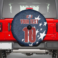 Custom United States Soccer Spare Tire Cover Retro 1994 Denim Style - Wonder Print Shop