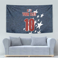 Custom United States Soccer Tapestry Retro 1994 Denim Style - Wonder Print Shop