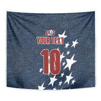 Custom United States Soccer Tapestry Retro 1994 Denim Style - Wonder Print Shop