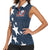 Custom United States Soccer Women Sleeveless Polo Shirt Retro 1994 Denim Style - Wonder Print Shop