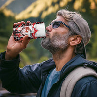 Canada Day 4 in 1 Can Cooler Tumbler The Forest Moose and Maple Leaves-Haida Pattern