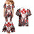 Canada Day Couples Matching Mermaid Dress and Hawaiian Shirt The Forest Moose and Maple Leaves-Haida Pattern