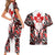 Canada Day Couples Matching Short Sleeve Bodycon Dress and Hawaiian Shirt The Forest Moose and Maple Leaves-Haida Pattern