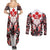Canada Day Couples Matching Summer Maxi Dress and Long Sleeve Button Shirt The Forest Moose and Maple Leaves-Haida Pattern