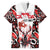 Canada Day Family Matching Off The Shoulder Long Sleeve Dress and Hawaiian Shirt The Forest Moose and Maple Leaves-Haida Pattern
