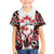 Canada Day Family Matching Off The Shoulder Long Sleeve Dress and Hawaiian Shirt The Forest Moose and Maple Leaves-Haida Pattern