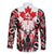 Canada Day Family Matching Off Shoulder Maxi Dress and Hawaiian Shirt The Forest Moose and Maple Leaves-Haida Pattern