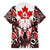 Canada Day Hawaiian Shirt The Forest Moose and Maple Leaves-Haida Pattern