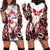 Canada Day Hoodie Dress The Forest Moose and Maple Leaves-Haida Pattern